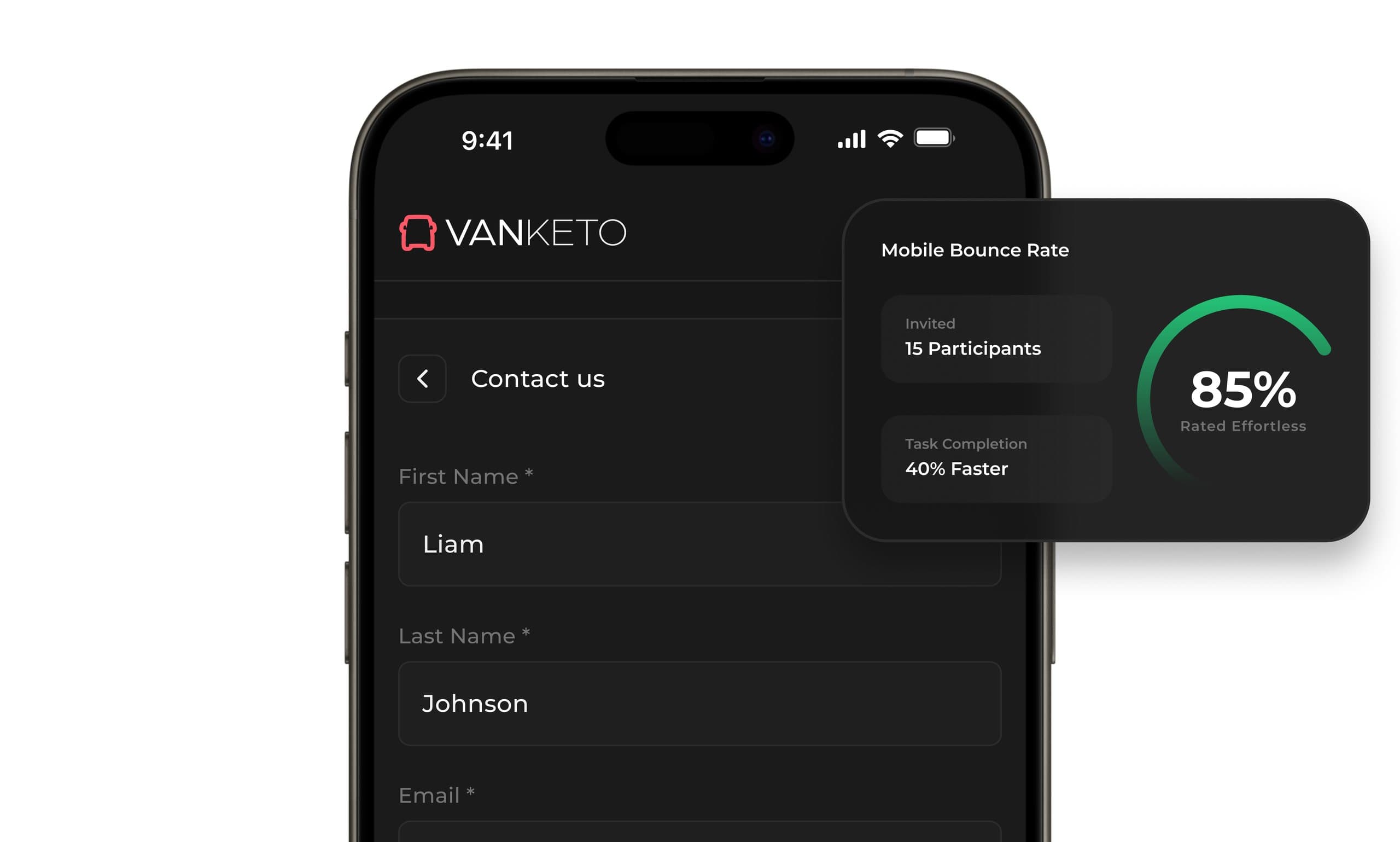 The Vanketo customer portal