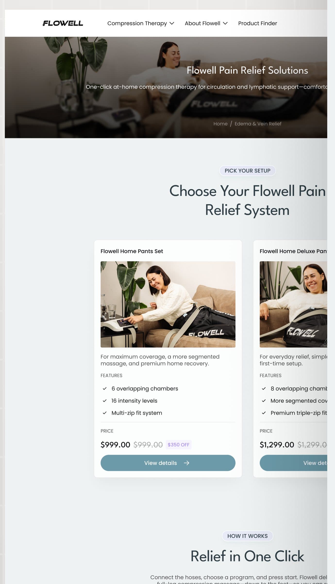 Flowell collection page, full page