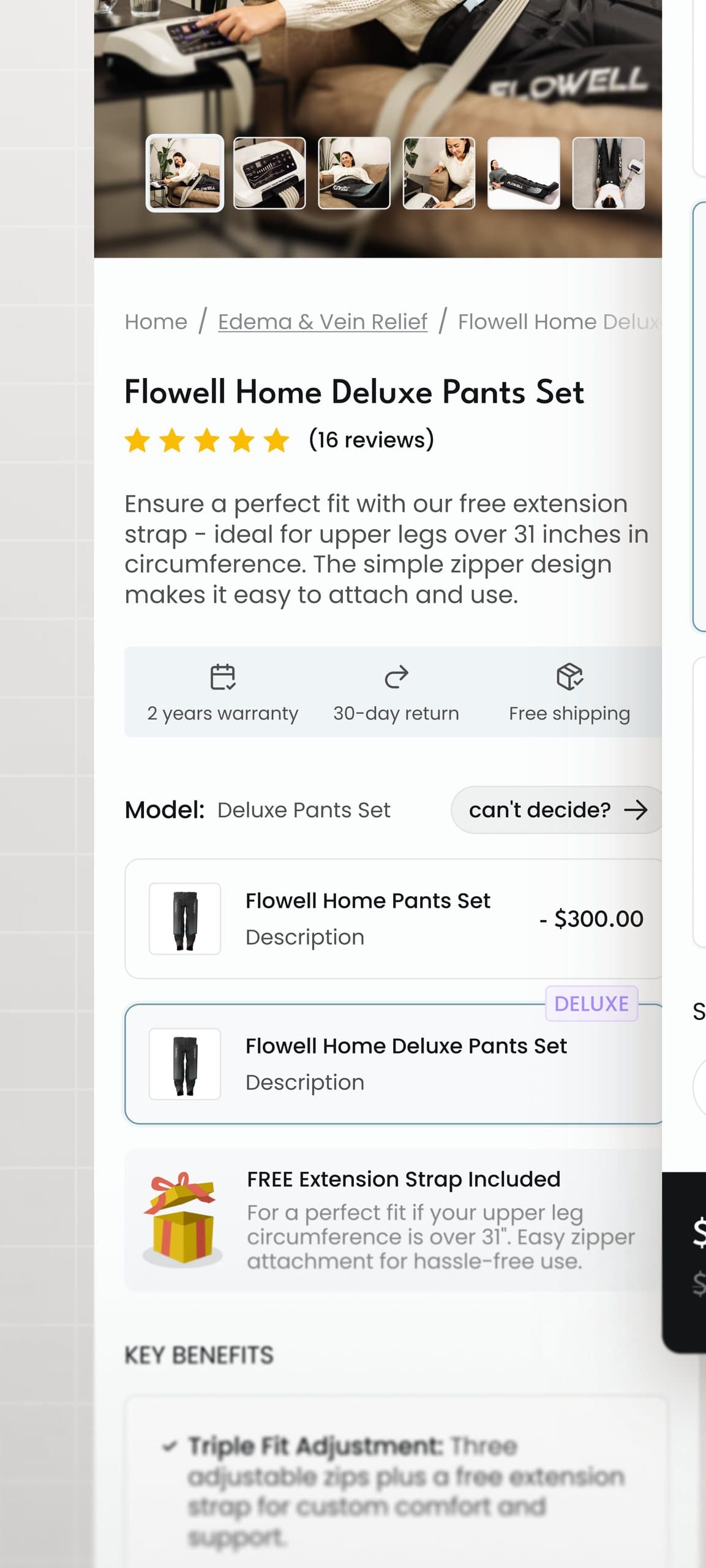 Flowell add-ons on a phone