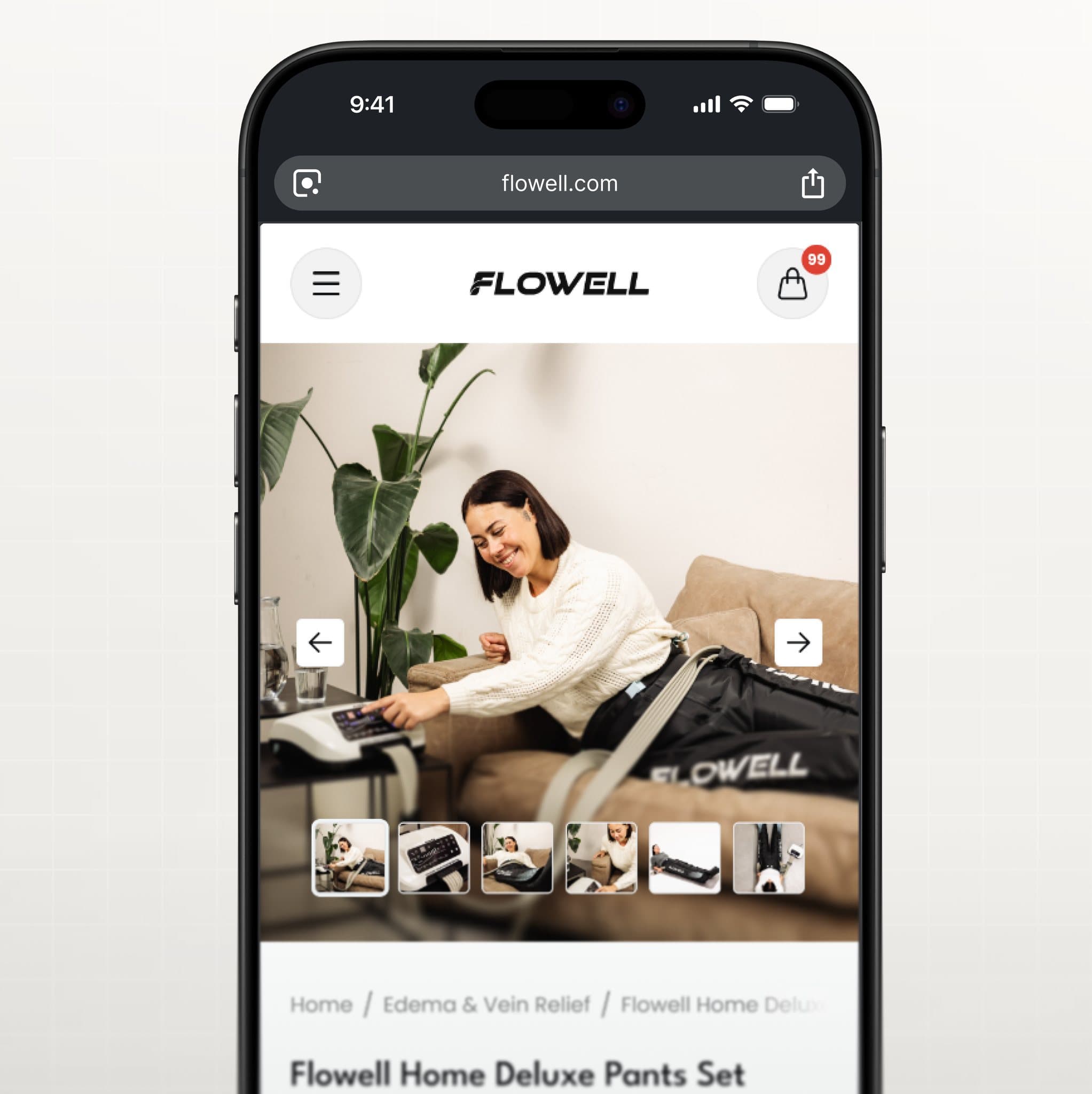 The redesigned Flowell storefront