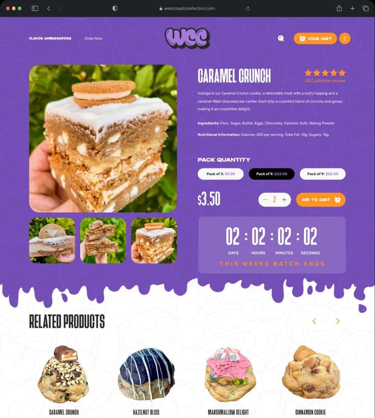 West Coast Confection product page